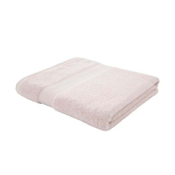 Светлорозова памучна кърпа с коприна 100x150 cm - Bianca