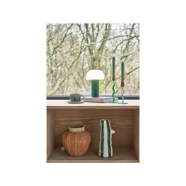 Бяло-зелена LED настолна лампа (височина 22,5 cm) Styles – Villa Collection-image-2