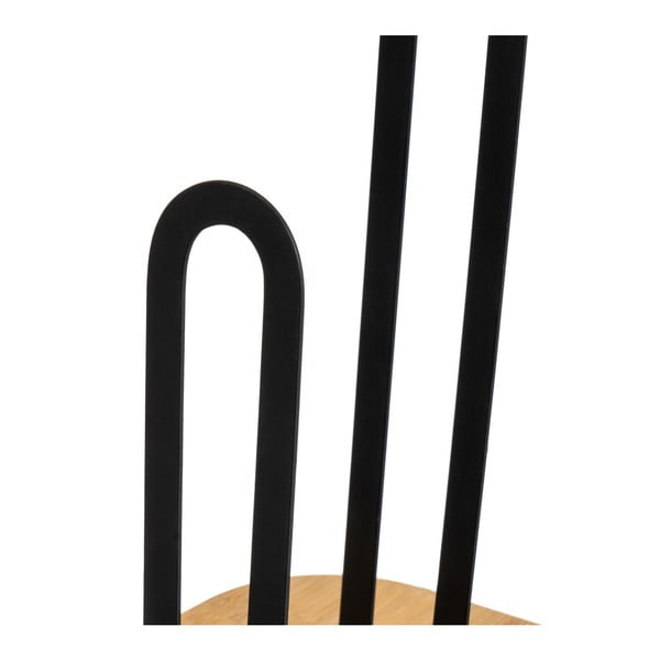 Метална стойка за кухненска хартия в черен и естествен цвят – Casa Selección-image-2
