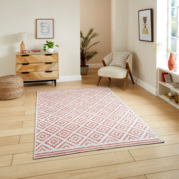 Оранжев килим подходящ за пране 152x230 cm Coral Orange – Think Rugs-image-1