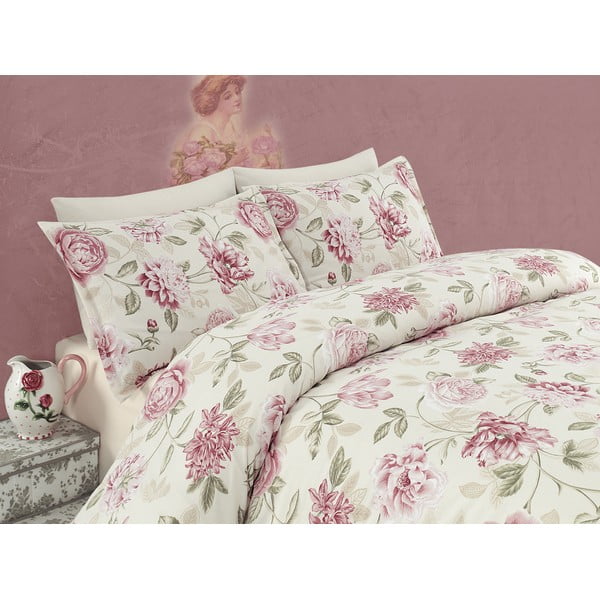Розово спално бельо за двойно легло , 200 x 220 cm Care - Mijolnir