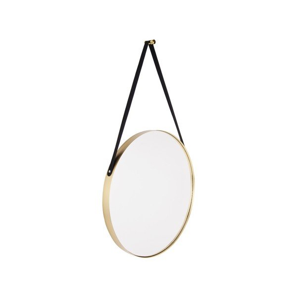 Стенно огледало с рамка в златист цвят Балансирано, ø 47 cm - PT LIVING-image-2