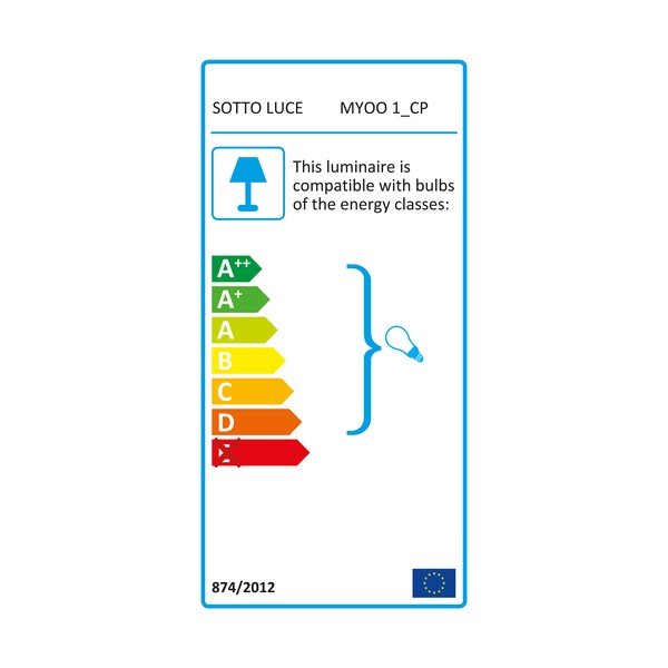 Бяла лампа за таван MYOO Matte, ø 15 cm Myoo - Sotto Luce-image-3