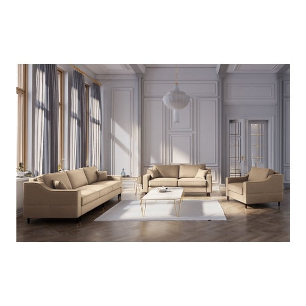 Бежов фотьойл Narcisse - Mazzini Sofas-image-2