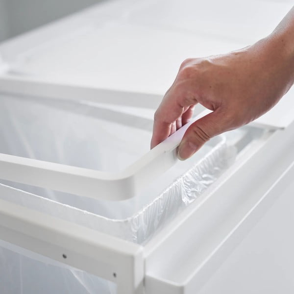 Бяло метално кошче за рециклиране Tower – YAMAZAKI-image-4