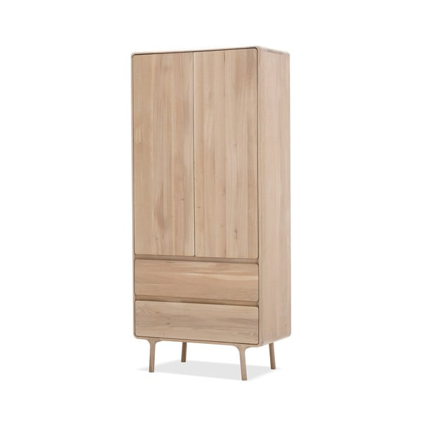 Дъбов гардероб 90x200 cm Fawn - Gazzda-image-2