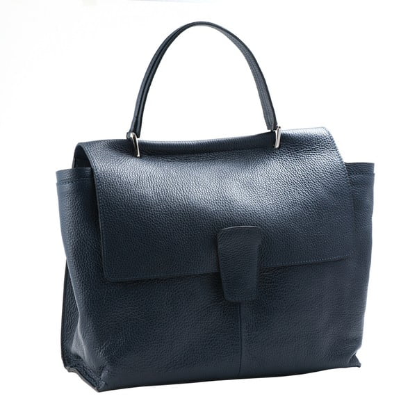 Синя чанта от естествена кожа Marianna - Andrea Cardone