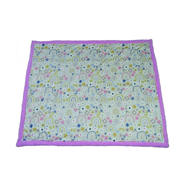 Бебешко одеяло в розово и бежово 80x100 cm - OYO kids-image-2