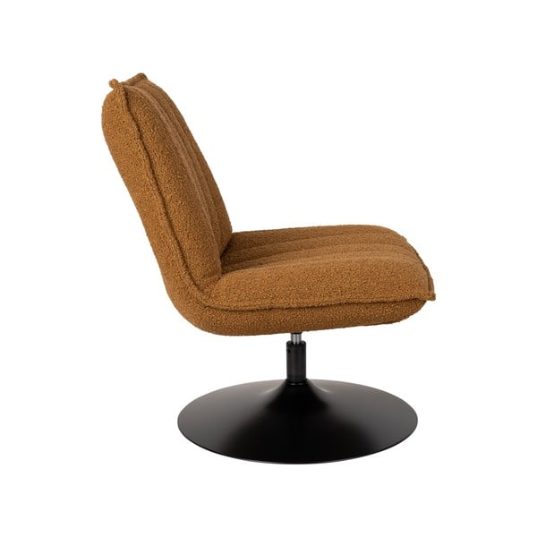 Стол в цвят охра от плат bouclé Jax - White Label-image-3