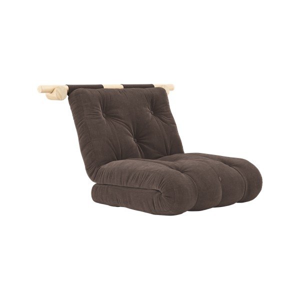 Тъмнокафяво кресло от рипсено кадифе Hooked – Karup Design