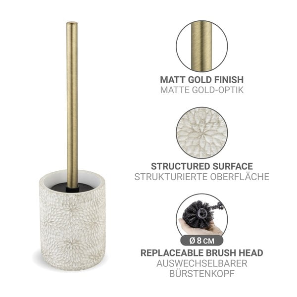 Бяла четка за тоалетна от полиресин Montalfano – Wenko-image-2