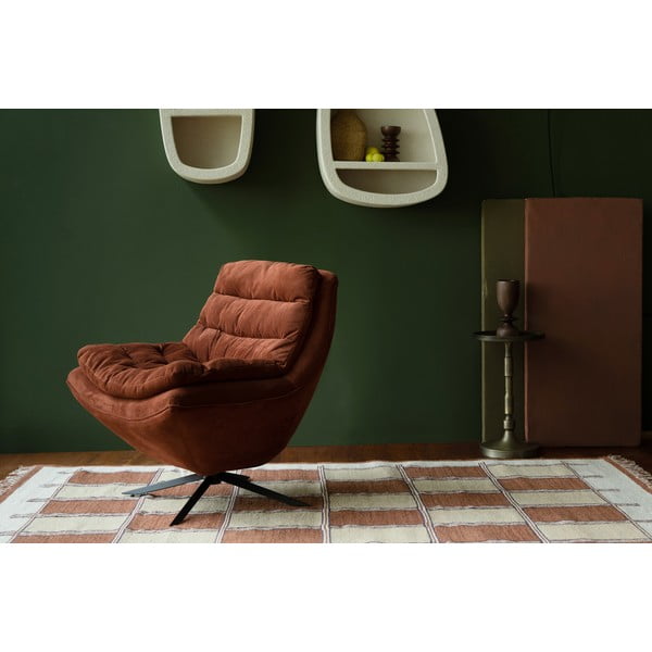 Теракотен памучен килим 160x230 cm Gambit – Dutchbone-image-1