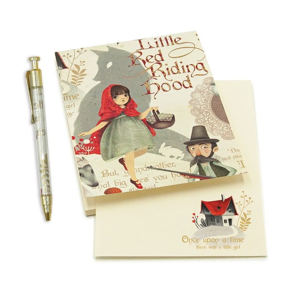 Тетрадка с химикалка 50 страници формат A6 Little Red Riding Hood - Kartos