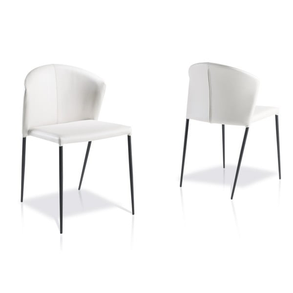 Sada 2 bílých jídelních židlí Ángel Cerdá Olie