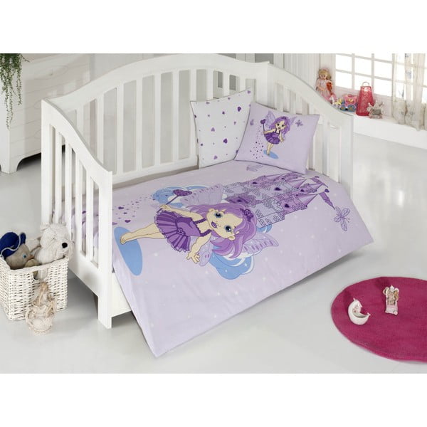 Set povlečení Kristal 100x150 cm, Peri Lilac 1