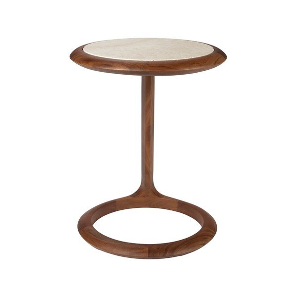 Кръгла странична масичка с скаменен плот за маса 41x45 cm Doppio – Zuiver-image-2