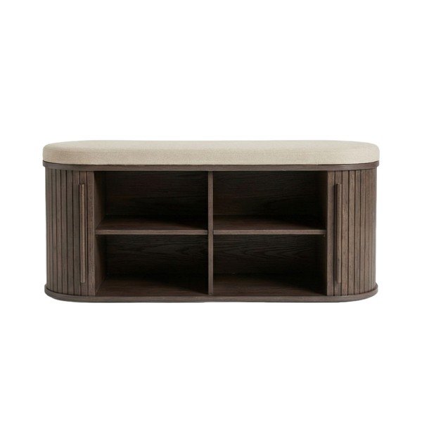 Подплатена пейка в тъмно естествен цвят Meta – Unique Furniture-image-1