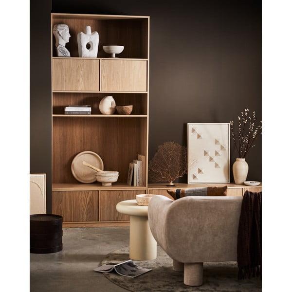 Модулна библиотека от декор от дъб в естествен цвят 217x243 cm Modulair – vtwonen-image-3