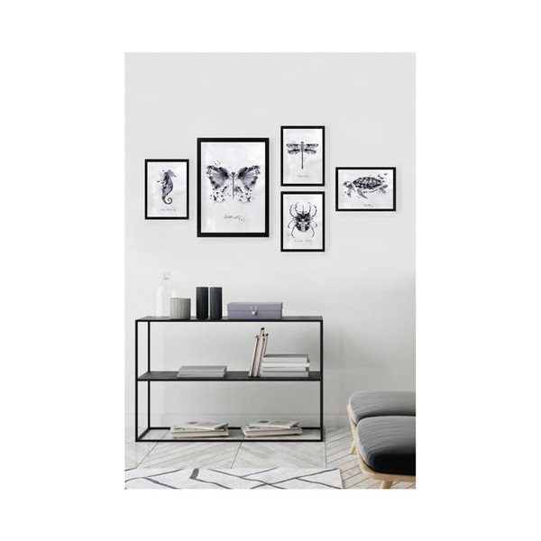 Комплект от 5 картини за стена Животни - Tablo Center