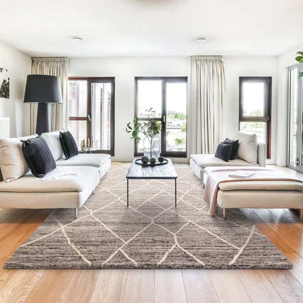 Сив вълнен килим 200x290 cm Noah - Asiatic Carpets-image-1