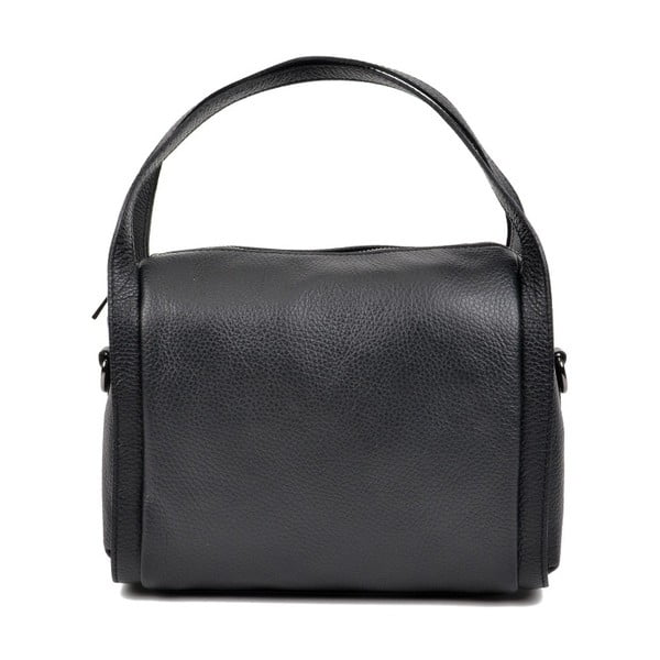 Черна кожена чанта Munto - Luisa Vannini