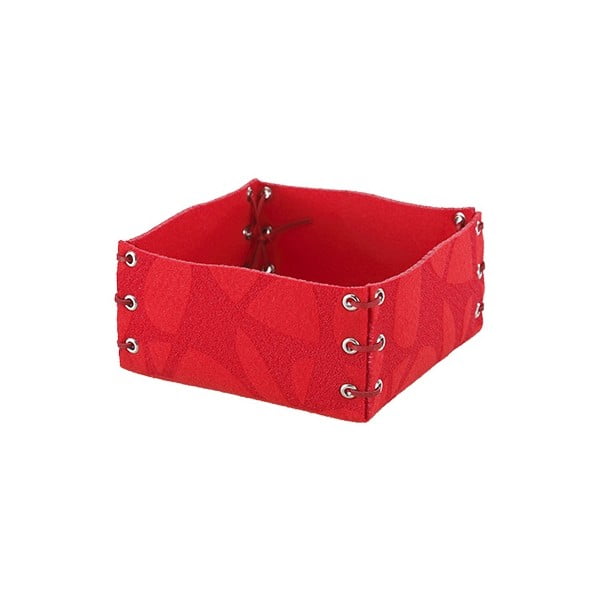 Plstěná krabička 25x10 cm, červená