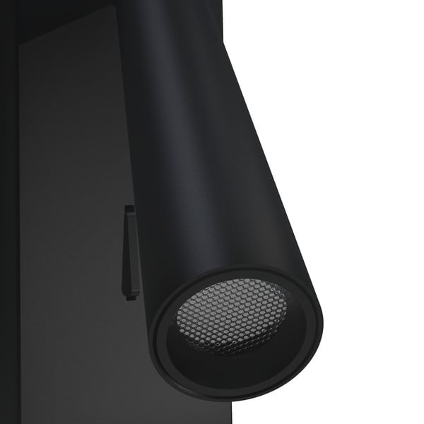 Черна стенна лампа, височина 16,5 cm Clara - SULION-image-2