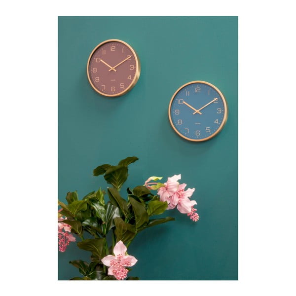 Син стенен часовник Elegance Gold Elegance - Karlsson-image-4