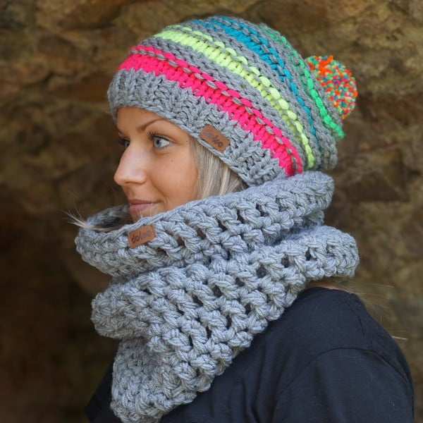 Ръчно плетена шапка Lu - DOKE-image-2