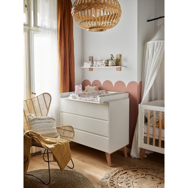 Бял детски скрин , 100 x 92 cm Swing - Pinio-image-3