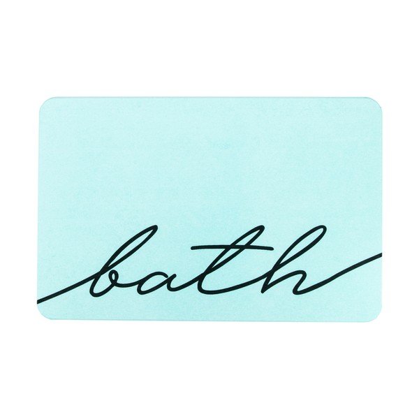 Светлосиня постелка за баня 39x60 cm Bath - Artsy Doormats