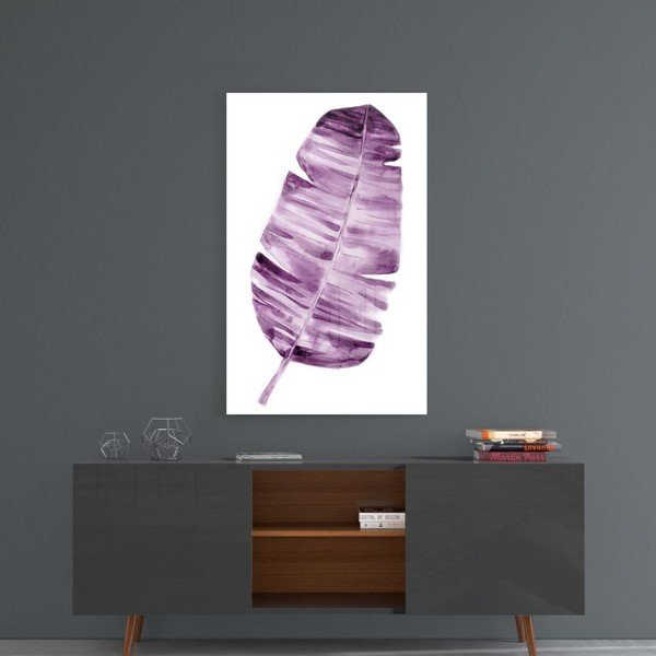 Картина върху стъкло Lila , 46 x 72 cm Leaf - Insigne-image-1