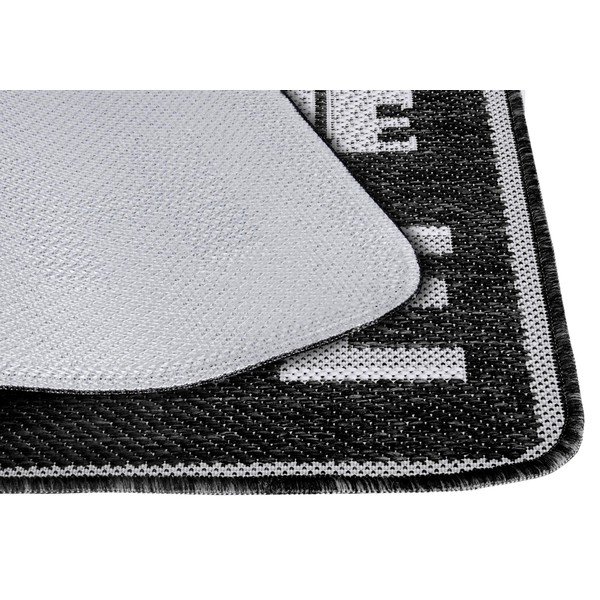 Антрацитно сива изтривалка за врата, 50 x 80 cm Weave Smiley Welcome - Hanse Home-image-2