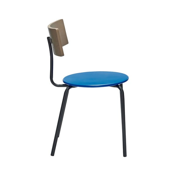 Трапезни столове в комплект от 4 бр. в син и естествен цвят Koi – Hübsch-image-2