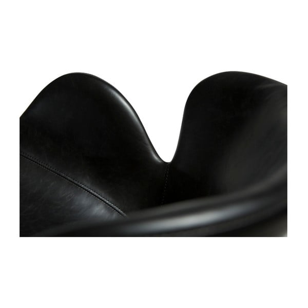 Черен тапициран трапезен стол с подлакътници Gaia – DAN-FORM Denmark-image-3