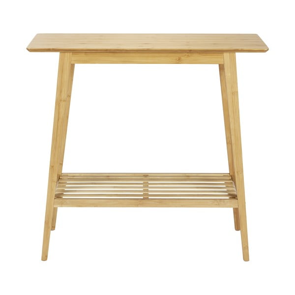 Бамбукова конзолна маса в естествен цвят 30x80 cm Kona - Wenko-image-2