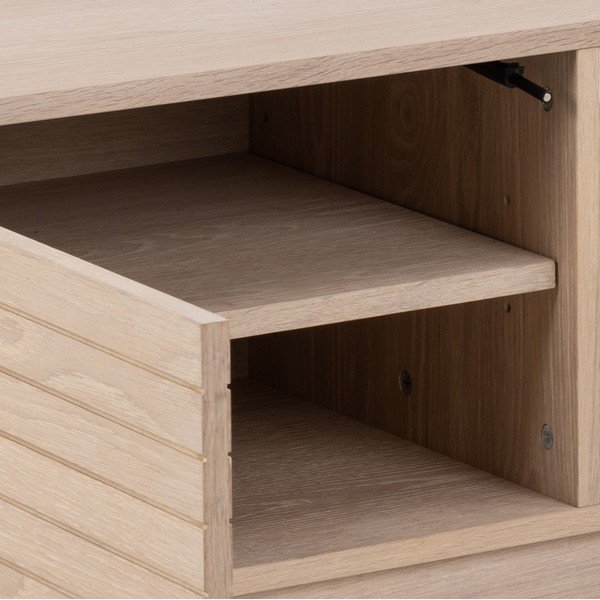 Маса за телевизор от дъбов декор в естествен цвят 160x50 cm Linley – Actona-image-1