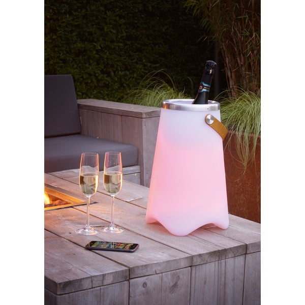 LED външно осветително тяло с високоговорител със соларен панел (височина 38 cm) Jamaica – Reality-image-1