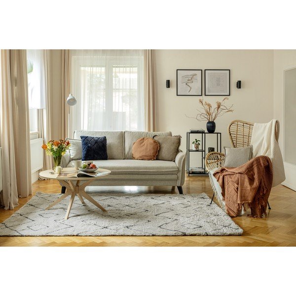 Кремав разтегателен диван 225 cm Charming Charlie – Miuform-image-3