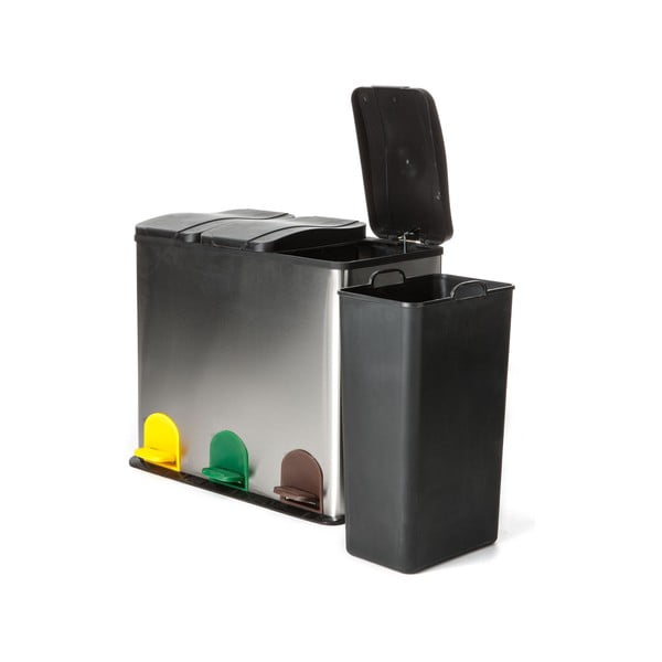 Кош за отпадъци в сребристо , 60 л Recycle - Tomasucci-image-2