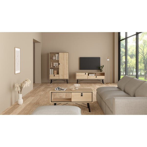 Масичка за кафе в естествен цвят 48x102 cm Ry – Tvilum-image-2