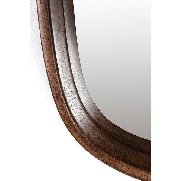 Стенно огледало масивно дърво 50x50 cm Nyko – White Label-image-3