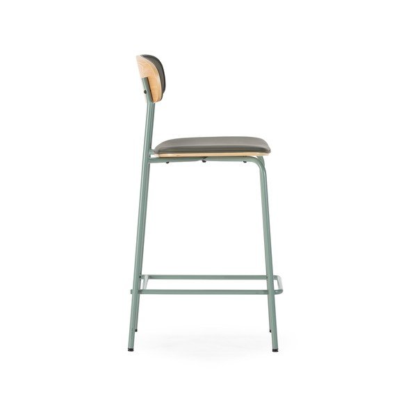 Тъмнозелени тапицирани бар столове в комплект 2 бр. (височина на седалката 65,5 cm) Saula – Marckeric-image-3