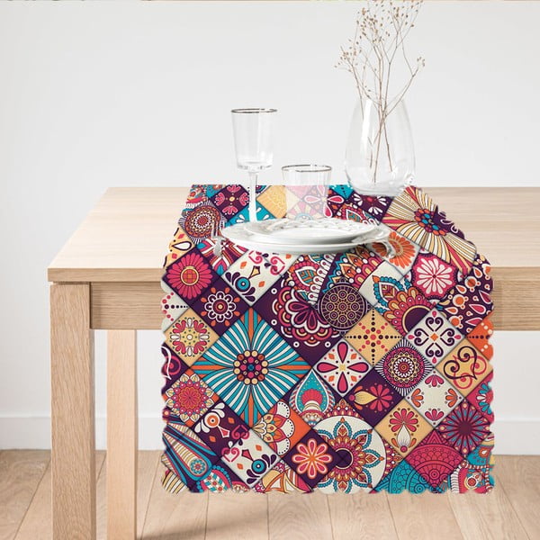 Пътека за маса Цветна мандала, 45 x 140 cm - Minimalist Cushion Covers