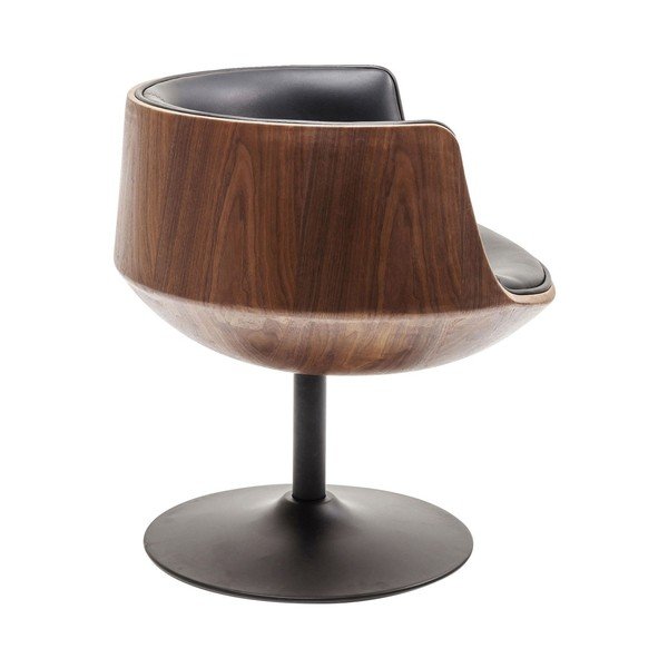 Кафяво-черен фотьойл Club 54 - Kare Design-image-2