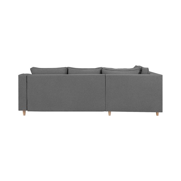 Сив разтегателен диван Jonquille, четириместен, ляв ъгъл - Mazzini Sofas-image-3