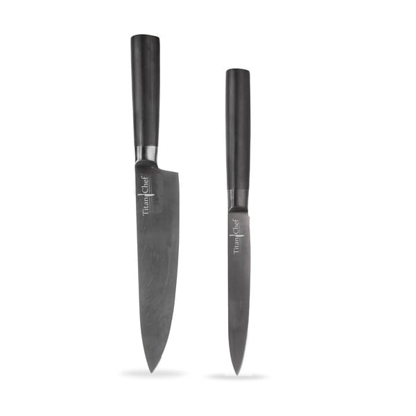 Комплект от 2 кухненски ножа от неръждаема стомана - Orion