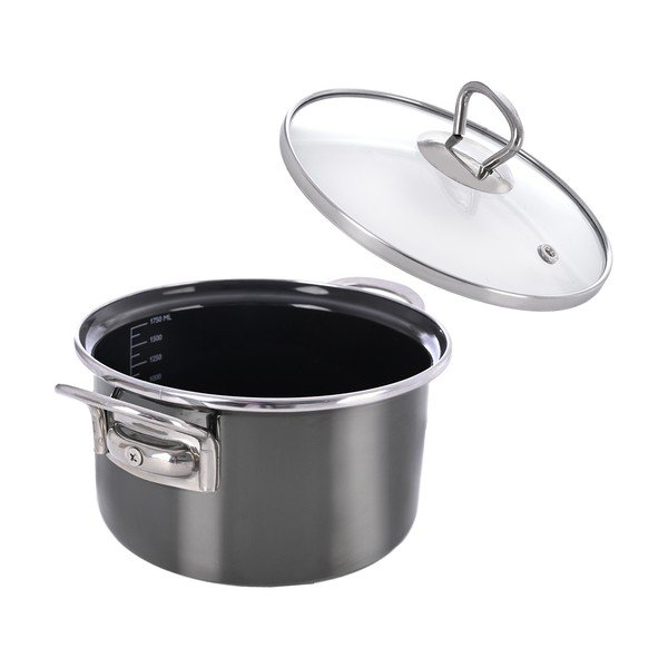 Емайлирано гърне с капак 1,75 l Metalic – Orion