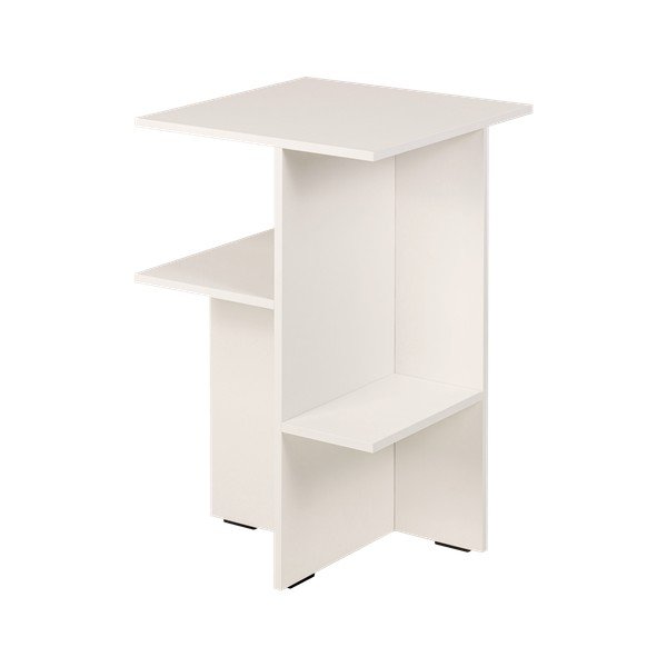 Сиво-бежово нощно шкафче с рафтове Atik – noo.ma