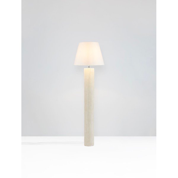 Бяла/кремава каменна подова лампа (височина 150 cm) Bacoo – Nova Luce-image-4